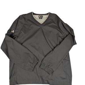 Adidas Gray V-Neck Pullover